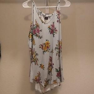 Floral Handkerchief Style Tank